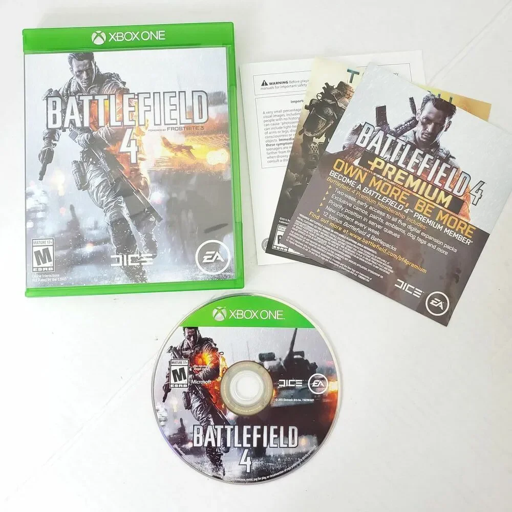 EA Games XBOX ONE BattleField 4 Rated Mature(M) Action Video Game Complete